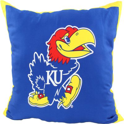 College Covers Everything Comfy Kansas Jayhawks 20" x 28" Fully Stuffed Big Logo Pillow
