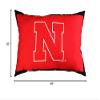 College Covers Everything Comfy Nebraska Cornhuskers 20" x 28" Fully Stuffed Big Logo Pillow view 4