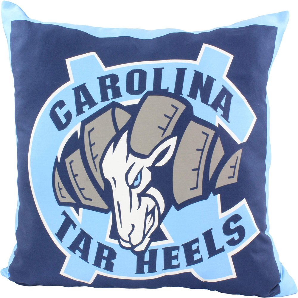 College Covers Everything Comfy North Carolina Tar Heels 20" x 28" Fully Stuffed Big Logo Pillow