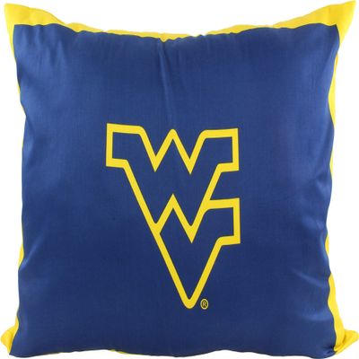 College Covers Everything Comfy West Virginia Mountaineers 20" x 28" Fully Stuffed Big Logo Pillow