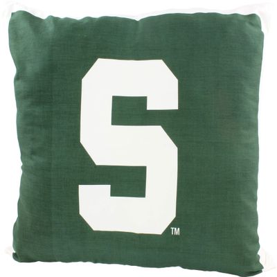 College Covers Everything Comfy Michigan State Spartans 20" x 28" Fully Stuffed Big Logo Pillow