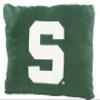 College Covers Everything Comfy Michigan State Spartans 20" x 28" Fully Stuffed Big Logo Pillow view 1