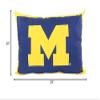 College Covers Everything Comfy Michigan Wolverines 20" x 28" Fully Stuffed Big Logo Pillow view 3