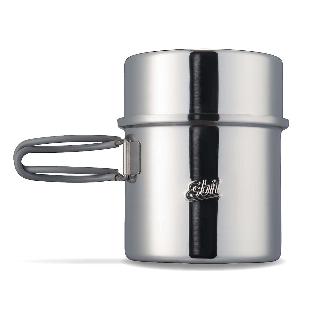 Esbit Unisex's Steel Pot, Silver, 1000ML
