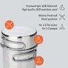 Esbit Unisex's Steel Pot, Silver, 1000ML view 2