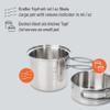 Esbit Unisex's Steel Pot, Silver, 1000ML view 3