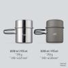 Esbit Unisex's Steel Pot, Silver, 1000ML view 4