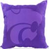 College Covers Everything Comfy Kansas State Wildcats 20" x 28" Fully Stuffed Big Logo Pillow view 1