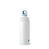 EMSA Light Steel 518355 Stainless Steel Drinking Bottle, 0.6 Litre, Screw Cap, Drop Blue view 1