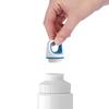 EMSA Light Steel 518355 Stainless Steel Drinking Bottle, 0.6 Litre, Screw Cap, Drop Blue view 2