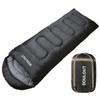 3-4 Season Sleeping Bag for Adults & Kids, Lightweight Warm Cold Weather Camping Bag with Waterproof Compression Sack  Portable for Hiking, Backpacking, Traveling & Outdoor Adventures (Dark Gray) view 1