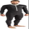 Cressi Skin Full Body Rash Guards, Black/Silver, 2XL view 2