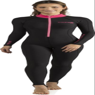 Cressi Skin Full Body Rash Guards, Black/Pink, XS