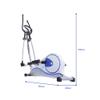 Body & Wealth Home Indoor Magnetic Control Fitness Step Elliptical Machine by 8001 Blue view 3