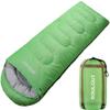 3-4 Season Sleeping Bag for Adults & Kids, Lightweight Warm Cold Weather Camping Bag with Waterproof Compression Sack  Portable for Hiking, Backpacking, Traveling & Outdoor Adventures (Green) view 1