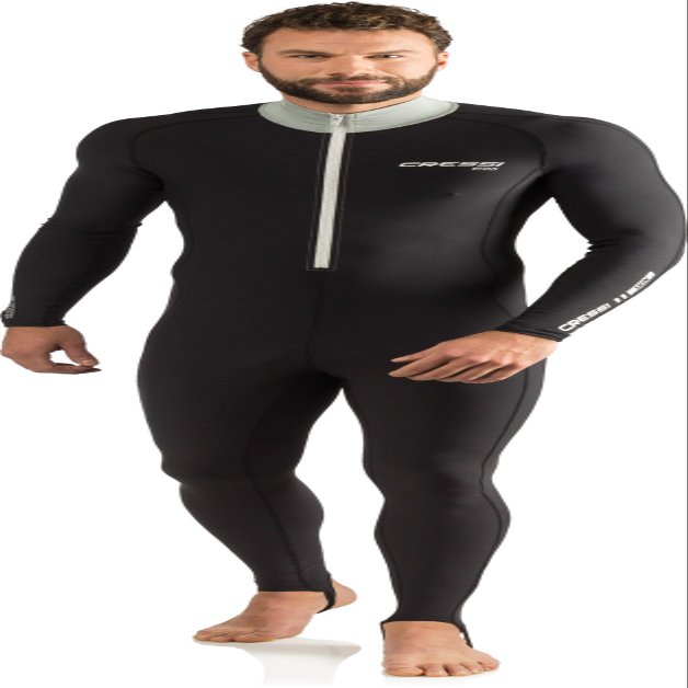 Cressi Skin Full Body Rash Guards, Black/Silver, L