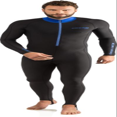 Cressi Skin Full Body Rash Guards, Black/Blue, L