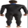 Cressi Skin Full Body Rash Guards, Black/Blue, S view 2