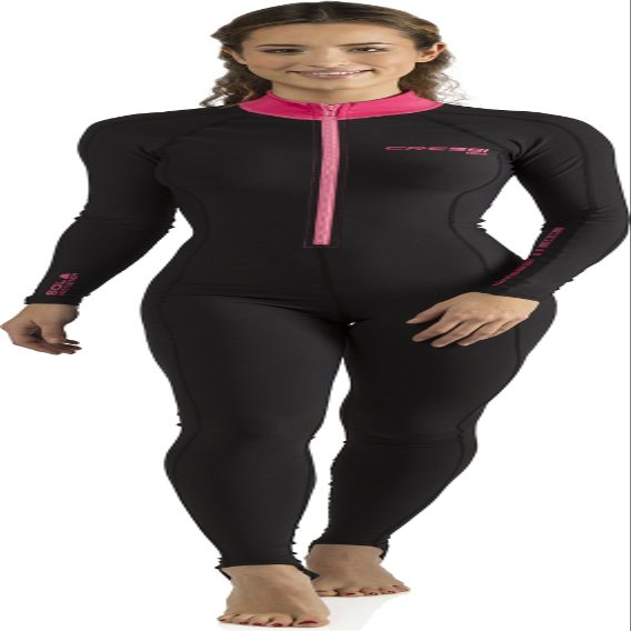 Cressi Skin Full Body Rash Guards, Black/Pink, L
