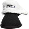 FOCO Seattle Seahawks Knit High End Button Boot Slipper Large view 2
