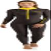 Cressi Skin Full Body Rash Guards, Black/Yellow, XL view 1