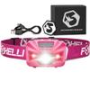 Foxelli USBCRechargeable LED Headlamp UltraLight 2.4oz & Bright180Lumens Red/White Light, 5Modes, IPX5 Waterproof, 40h Runtime for Trail Running, Camping, Hiking view 1