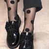 CALZITALY 3 Pairs Women Pop Socks, Sheer Everyday Ankle Socks in 3 Different Designs: Dots, Stripes and Geometric (One Size, Black) view 2