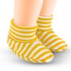 Creative Knitwear College Baby LSU Tigers Unisex Baby Bootie Sock - Embroidered Logo - Gold/White - Size Newborn - 6 Months view 2