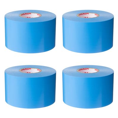 MIKASA LTV-5025 BL Line Tape, Blue Vinyl (Stretchable Type), Width 2.0 inches (50 mm) x 9.8 ft (25 m) x 4 Rolls