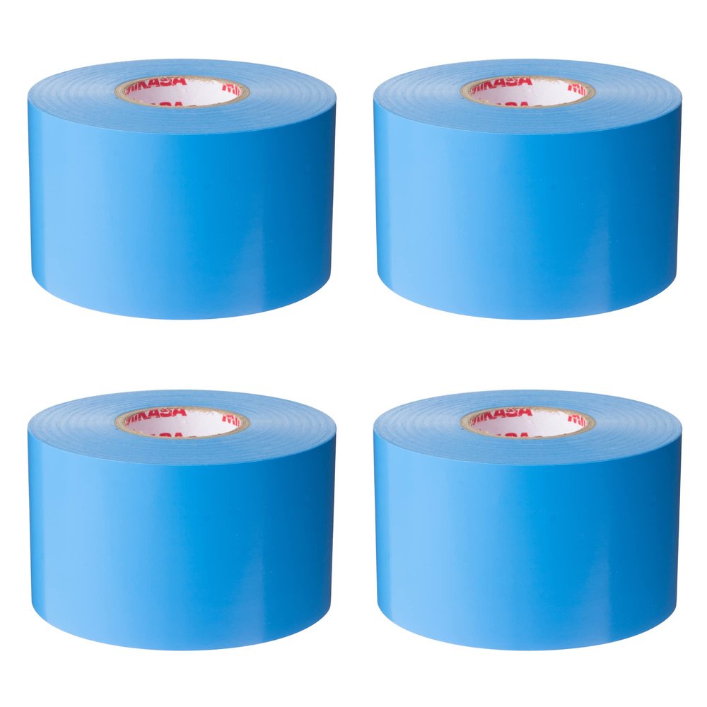 MIKASA LTV-5025 BL Line Tape, Blue Vinyl (Stretchable Type), Width 2.0 inches (50 mm) x 9.8 ft (25 m) x 4 Rolls