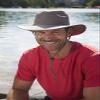 Broner Mens Streamside Poly/Nylon Blend Big Brim Sun Hat with Chincord Tan view 2