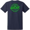Koloa Surf Company Thruster Logo Heavy Cotton Tee - 4XLT - Navy/Green view 1