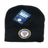 AES 8" US Military USN Emblem Military Black Embroidered Beanie Skull Cap Hat view 2