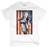 Marilyn Hollywood Glamour Legend Starlet US Flag T-Shirt Freedom Sexy Girl Tattoos Gangsta Mens Tee Shirt White Small view 1