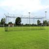 Cimarron Sports 55' x 14' x 12' #24 Twisted Knotted Twine Poly Batting Cage Net with 4 x 6 Vinyl Backstop view 1