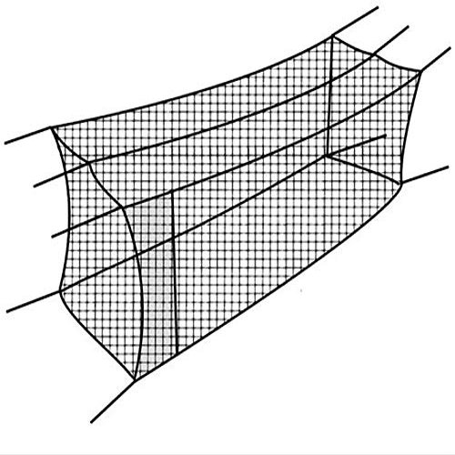 Cimarron Sports 70' x 12' x 12' #24 Twisted Knotted Twine Poly Batting Cage Net with 4 x 6 Vinyl Backstop