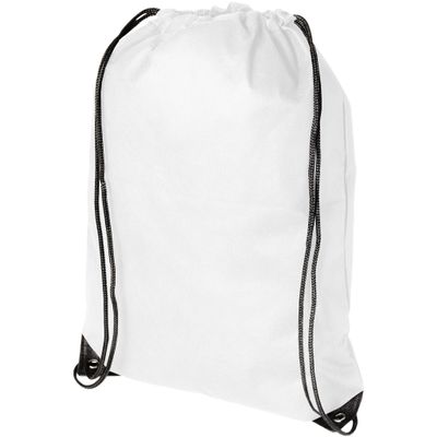 Bullet Evergreen Non Woven Premium Rucksack (13.4 x 16.5 inches) (White)