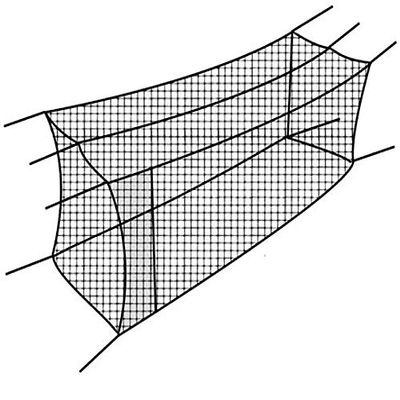 Cimarron Sports 55' x 12' x 12' #24 Twisted Knotted Twine Poly Batting Cage Net with 4 x 6 Vinyl Backstop