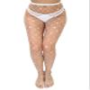Hyperdim Sexy Jeweled Sparkly Diamond Fishnet Stockings High Waist Tights Shiny Rhinestone Sheer Pantyhose With Bling Crystals view 1