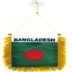 Wholesale lot 12 Bangladesh Mini Flag 4''x6'' Window Banner w/ suction cup BEST Garden Outdor Decor polyester material FLAG PREMIUM Vivid Color and UV Fade Resistant
