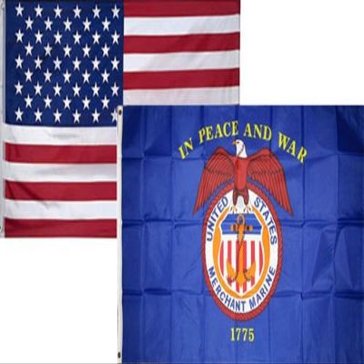 2x3 2x3 Wholesale Combo USA American Merchant Marines Peace War Flags Flag BEST Garden Outdor Decor polyester material FLAG PREMIUM Vivid Color and UV Fade Resistant