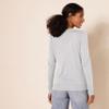 Amazon Essentials Women's Lightweight Crewneck Cardigan Sweater (Available in Plus Size), Light Grey Heather, Medium view 3