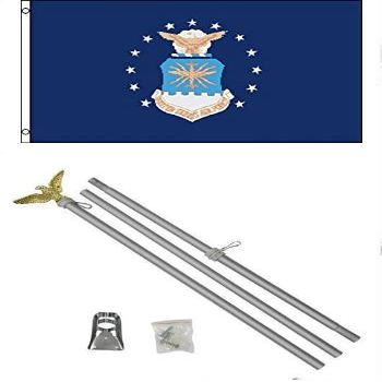2x3 2x3 U.S. Air Force Airforce Flag Aluminum Pole Kit Set BEST Garden Outdor Decor polyester material FLAG PREMIUM Vivid Color and UV Fade Resistant