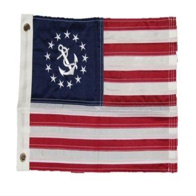 12x18 Embroidered Sewn Yacht Ensign Nautical 220D Nylon Flag 12''x18'' BEST Garden Outdor Decor polyester material FLAG PREMIUM Vivid Color and UV Fade Resistant