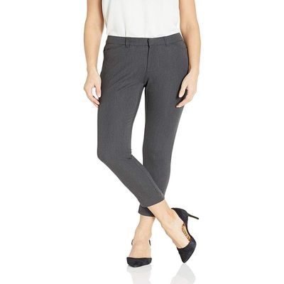Amazon Essentials Women's Skinny Ankle Pant, Charcoal Heather, 4