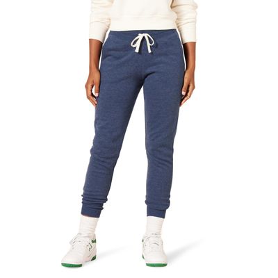 Amazon Essentials Women's Fleece Jogger Sweatpant (Available in Plus Size), Navy Heather, Small