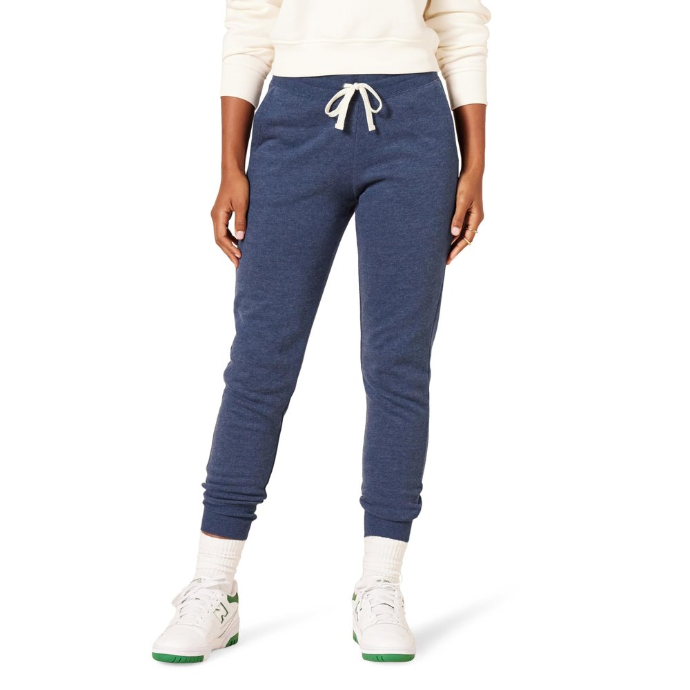 Amazon Essentials Women's Fleece Jogger Sweatpant (Available in Plus Size), Navy Heather, Small
