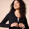 Amazon Essentials Women's Lightweight Crewneck Cardigan Sweater (Available in Plus Size), Black, Small view 4