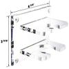 Better Display Cases Deluxe Clear Acrylic Tennis Ball and Racquet Combo Wall Mount Bracket (A054) view 2