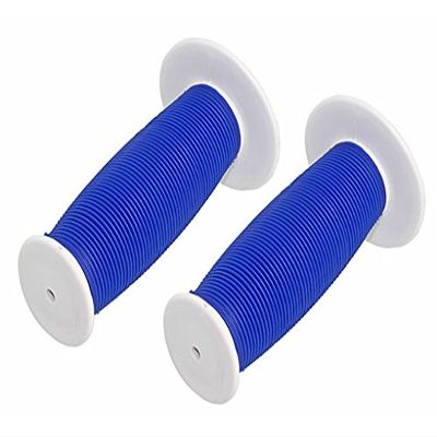 Alta Mushroom Two-Tone Bike Grips, Multiple Colors (White/Blue)